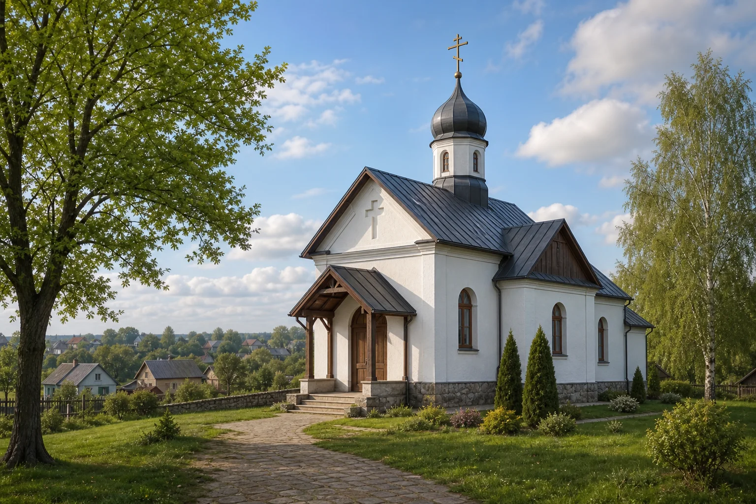 Храм в честь Тихвинской иконы Богоматери (дерев.)