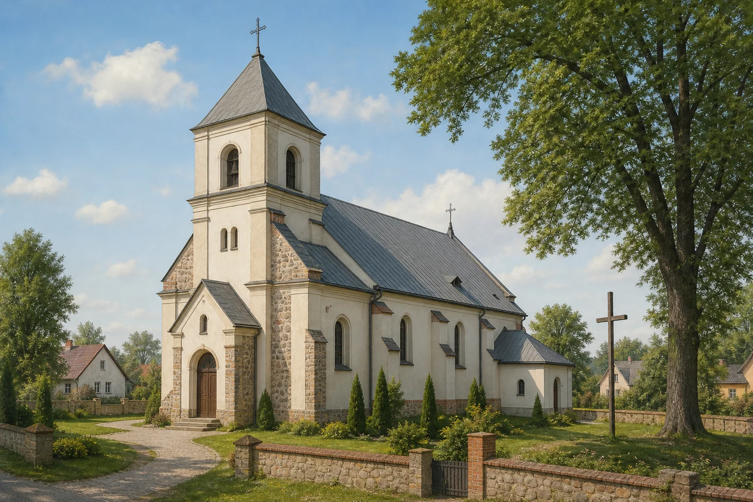 Ищелно, костел Троицкий