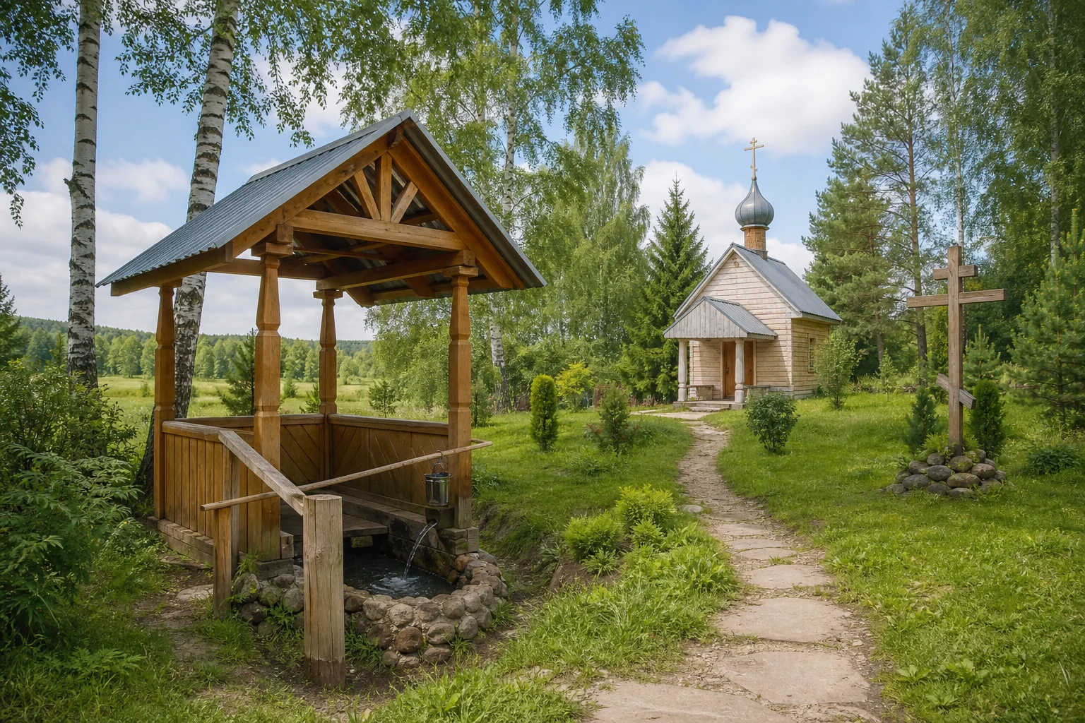 Источник «Святая крыница» около Челющевич