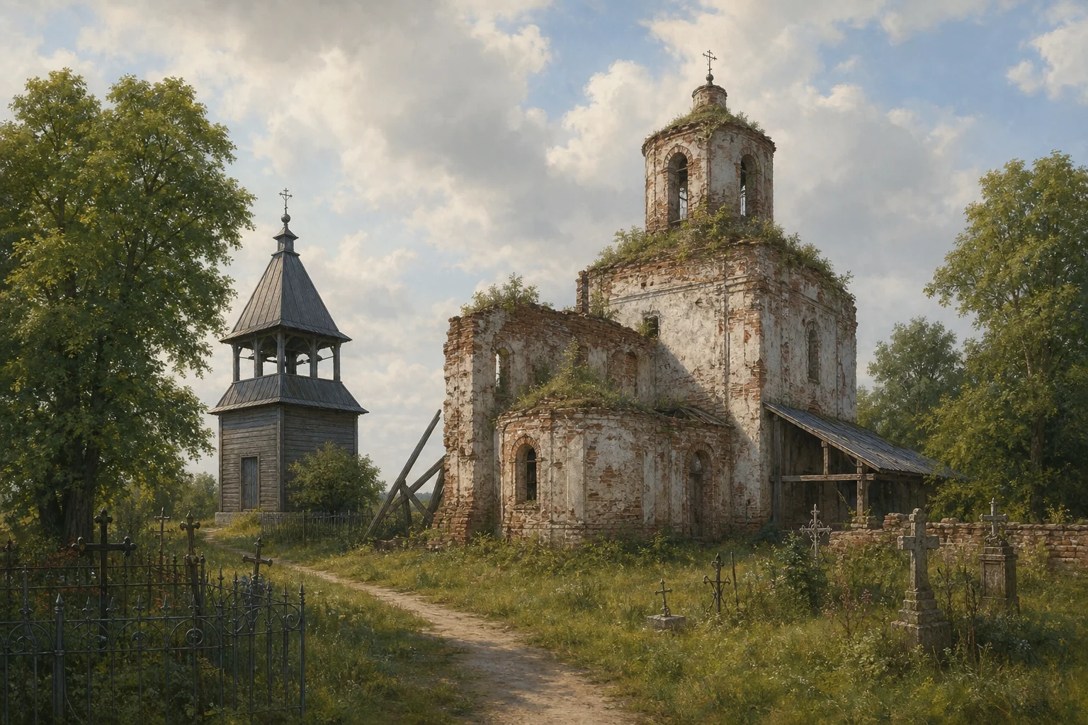 Ивашковичи, церковь Покровская (руины)