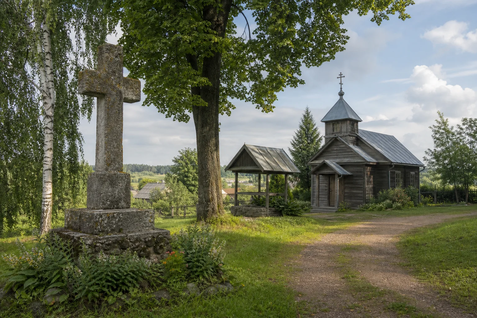 Камаи, каменный крест