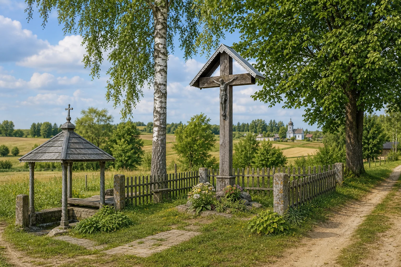 Камаи. Каменный крест