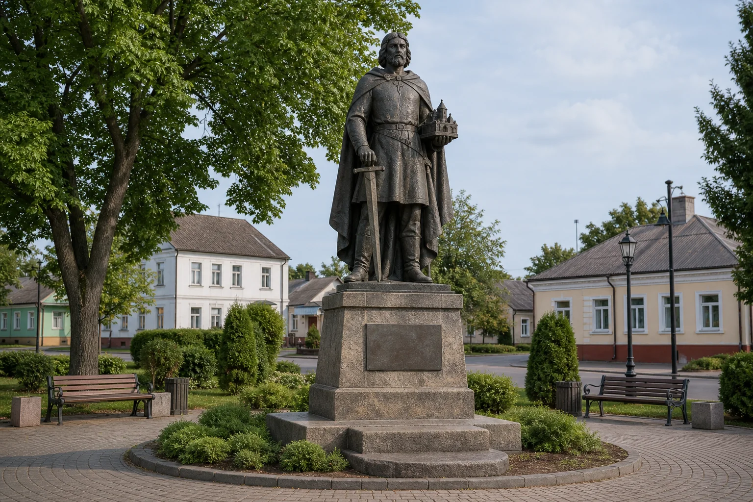 Каменец, памятник основателю Каменецкой крепости