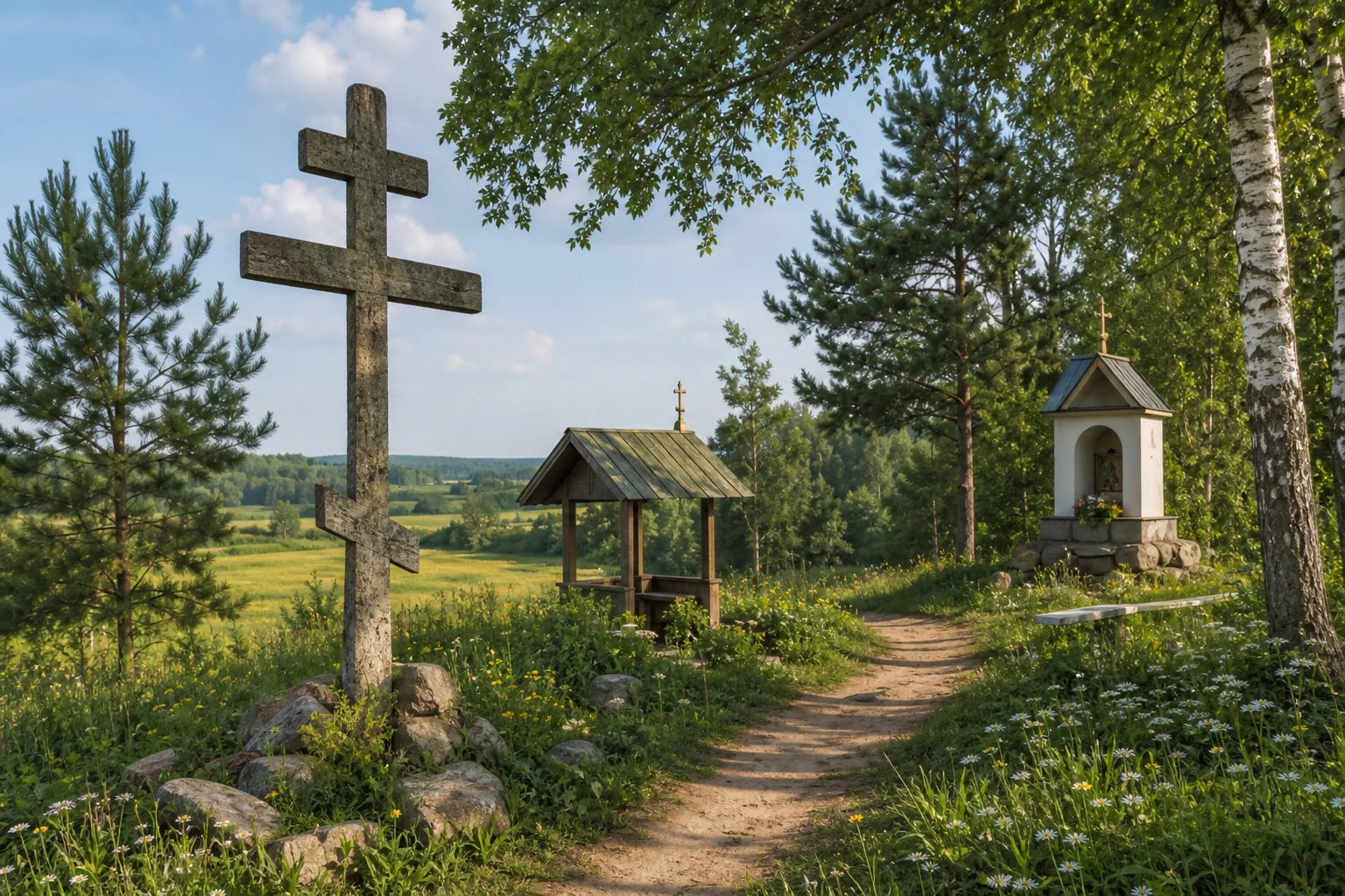 Каменные кресты | Андрианово