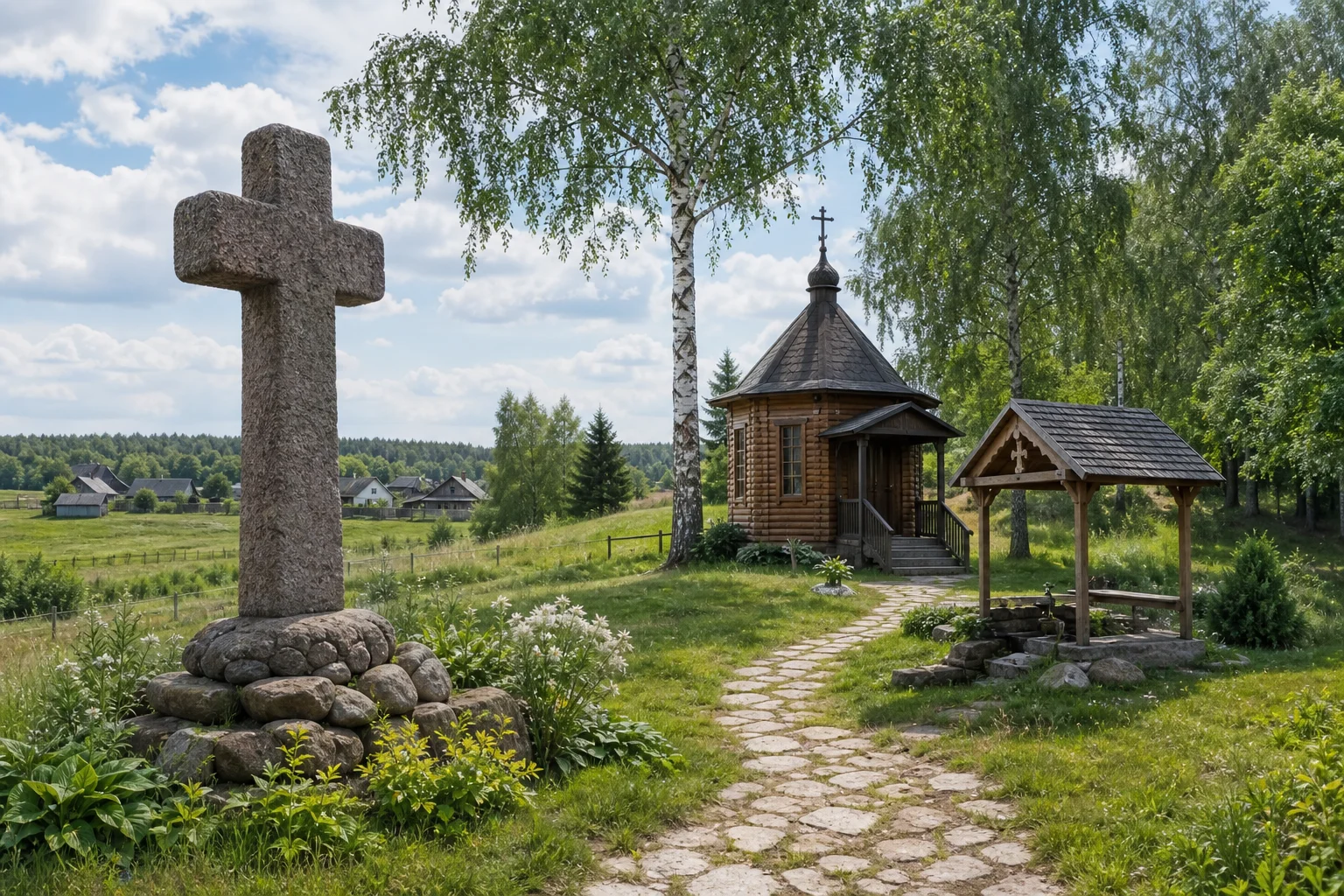 Каменный кресты | Заозерье