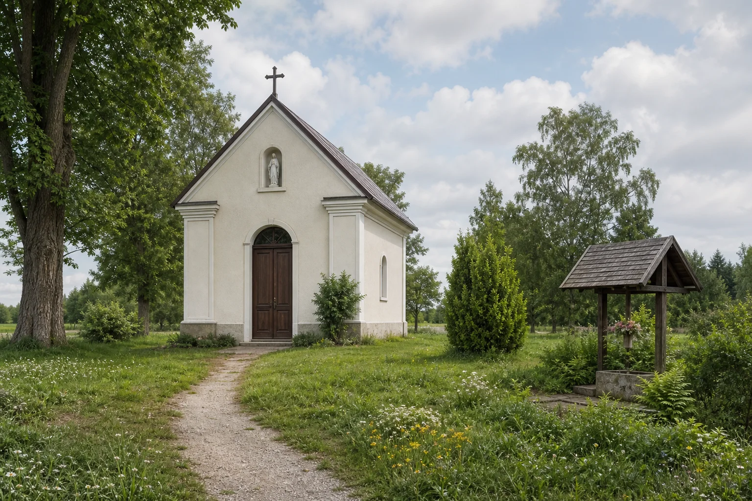 Каплица на кладбище в Великой Кракотке