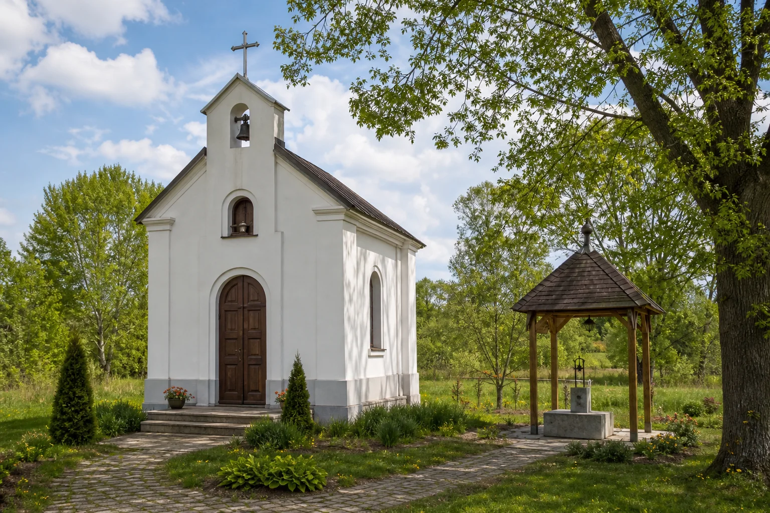 Каплицы на кладбище в Рогачеве