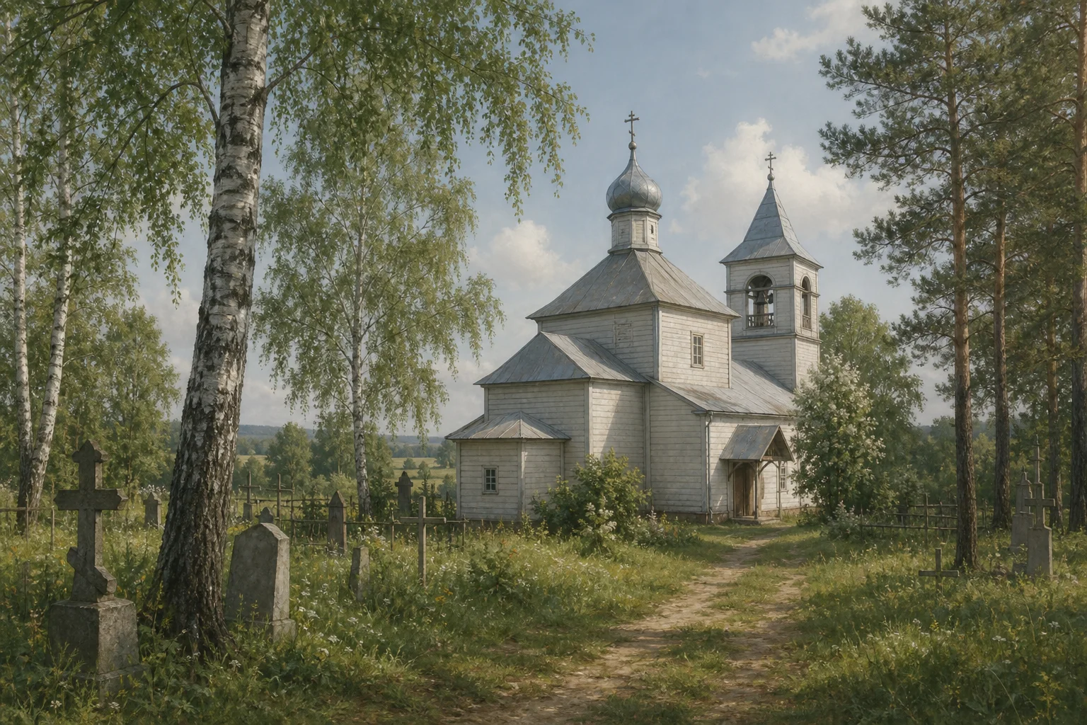 Деревенское кладбище д. Слободка