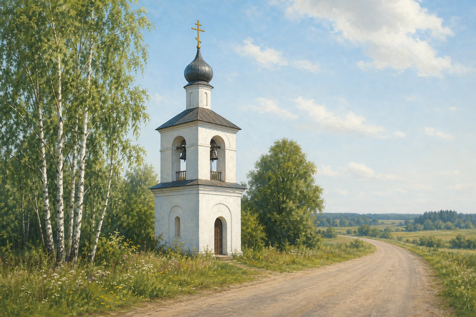 Колокольня придорожная в Камне