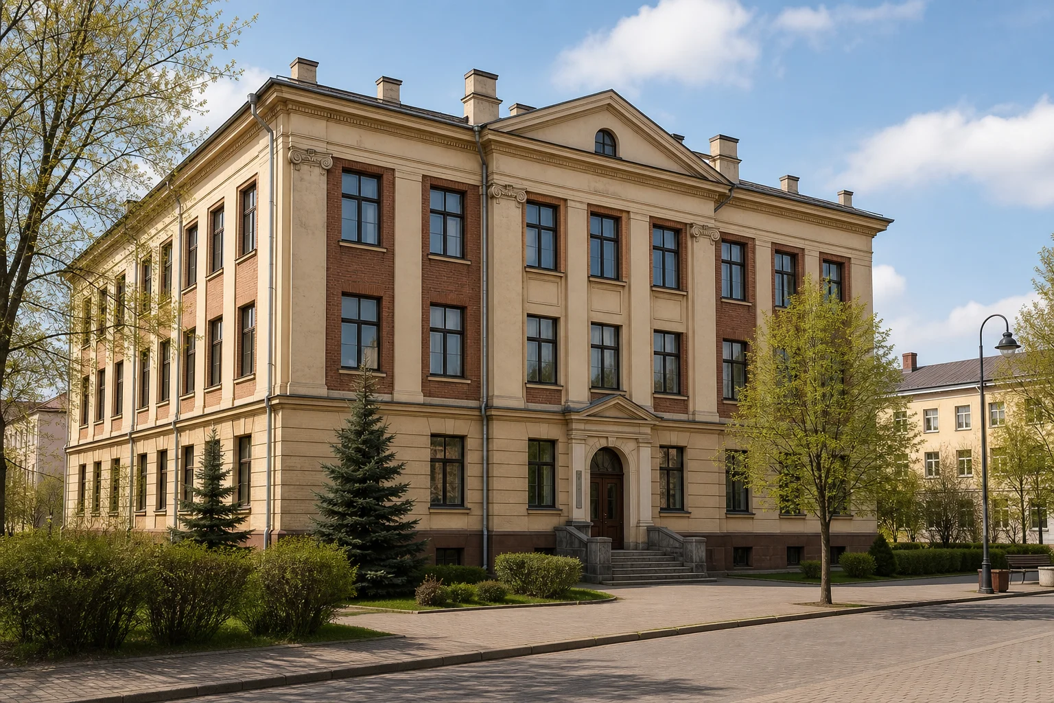 Комплекс зданий Минского государственного архитектурно-строительного колледжа: учебный корпус