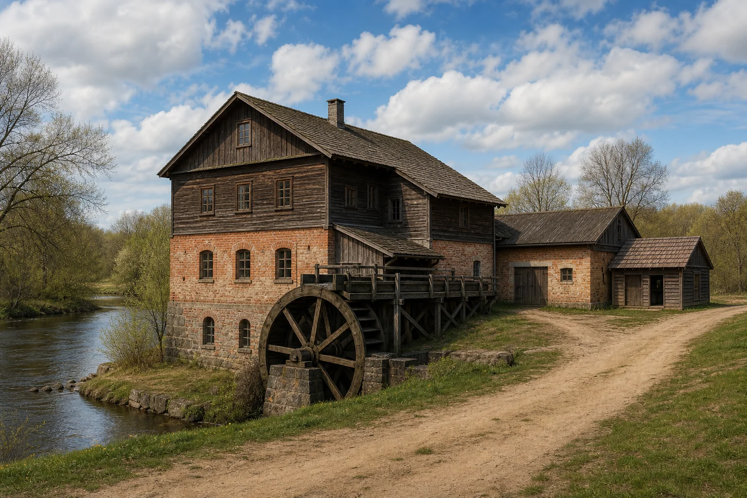 Комсомолец, водяная мельница (руины)