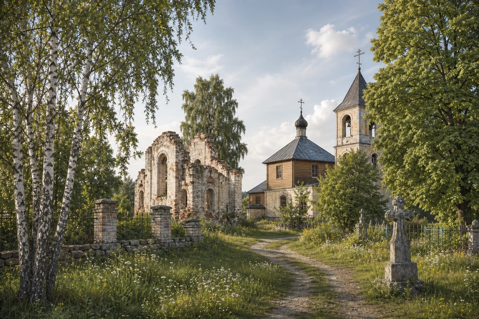 Корма. Руины Свято-Николаевской церкви