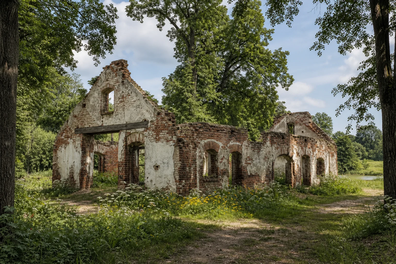 Королищевичи, усадьба: конюшня (руины)