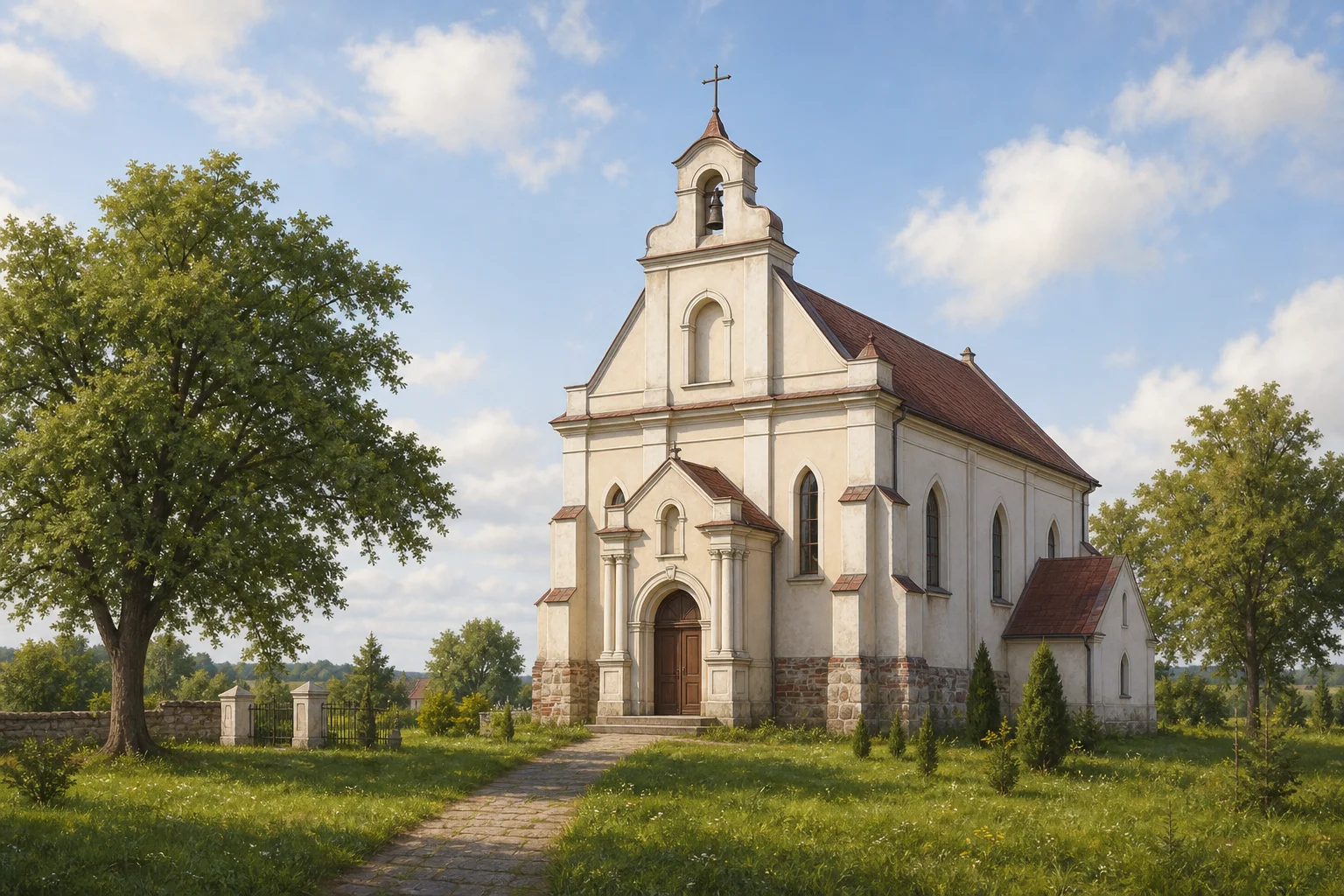 Костёл в деревне Осова