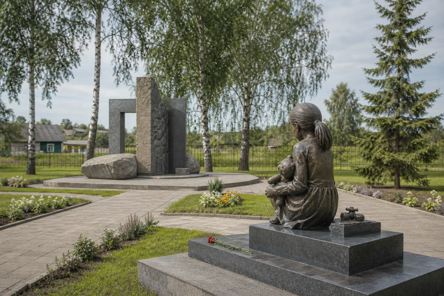 Красный Берег. Памятник детям — жертвам войны