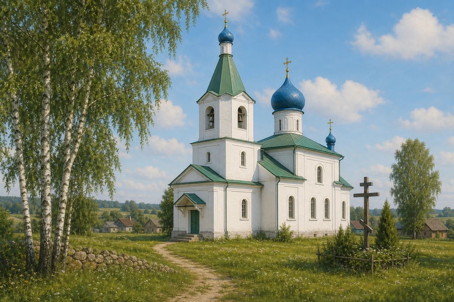 Крестовоздвиженская церковь в Городище