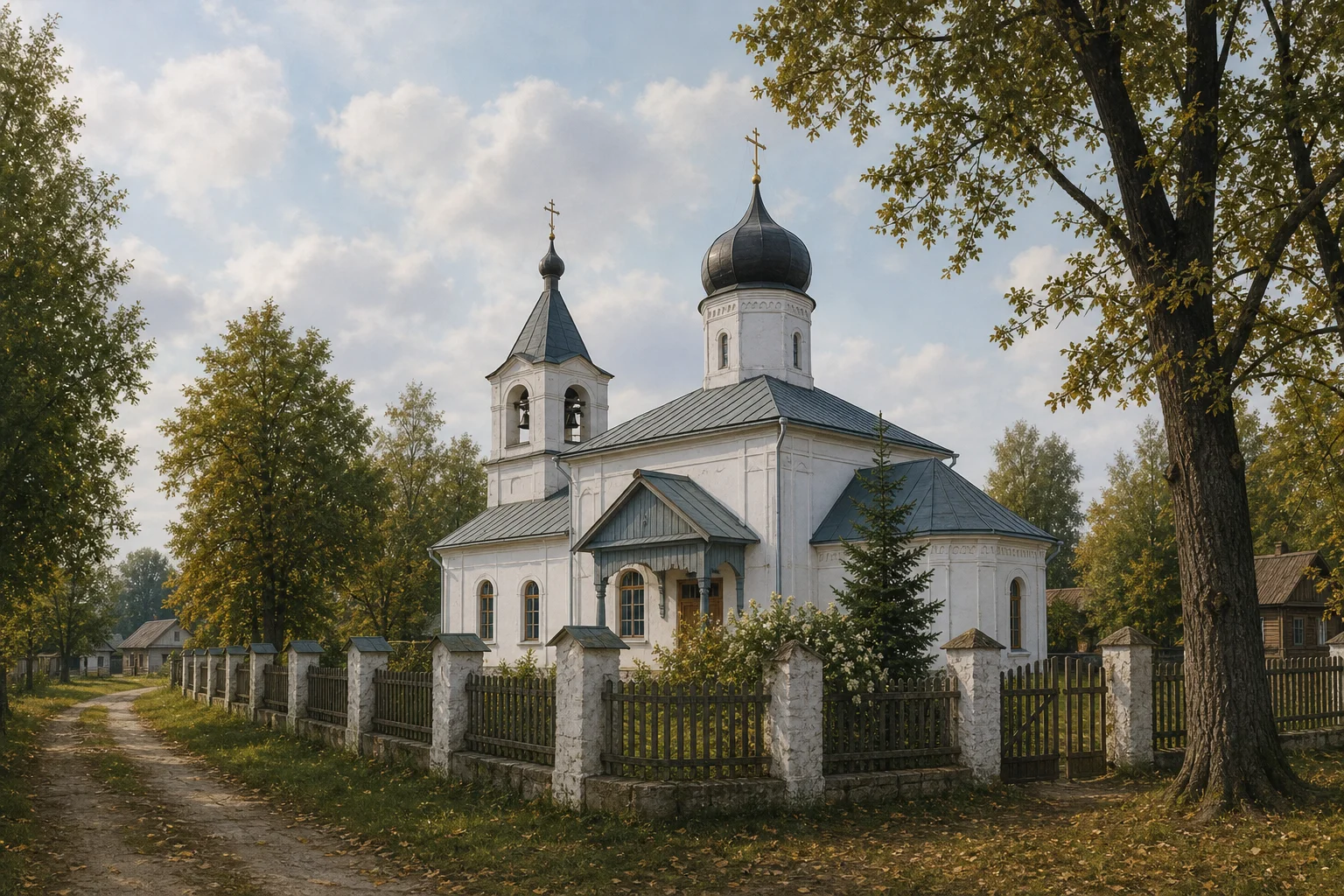 Крестовоздвиженская церковь в Лунинце