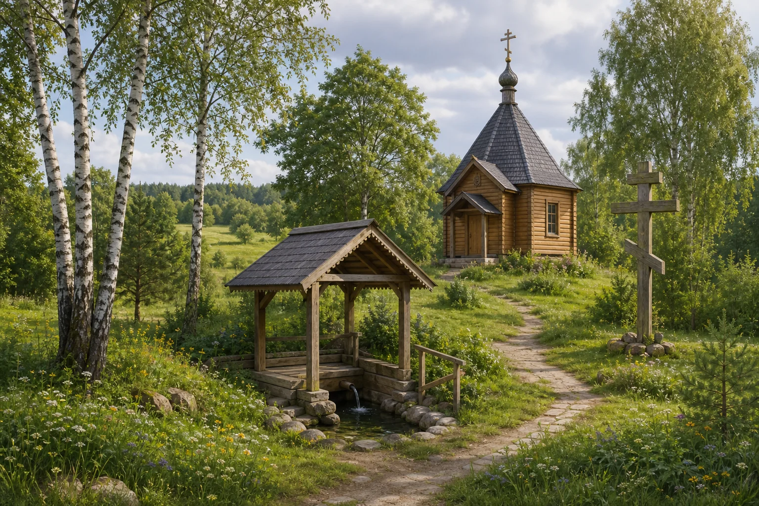 Криница, купель и часовня в д. Низки