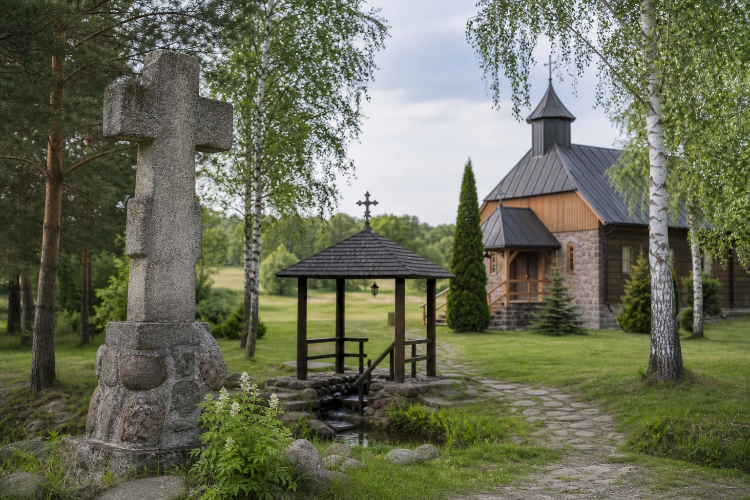 Кринички, каменный крест