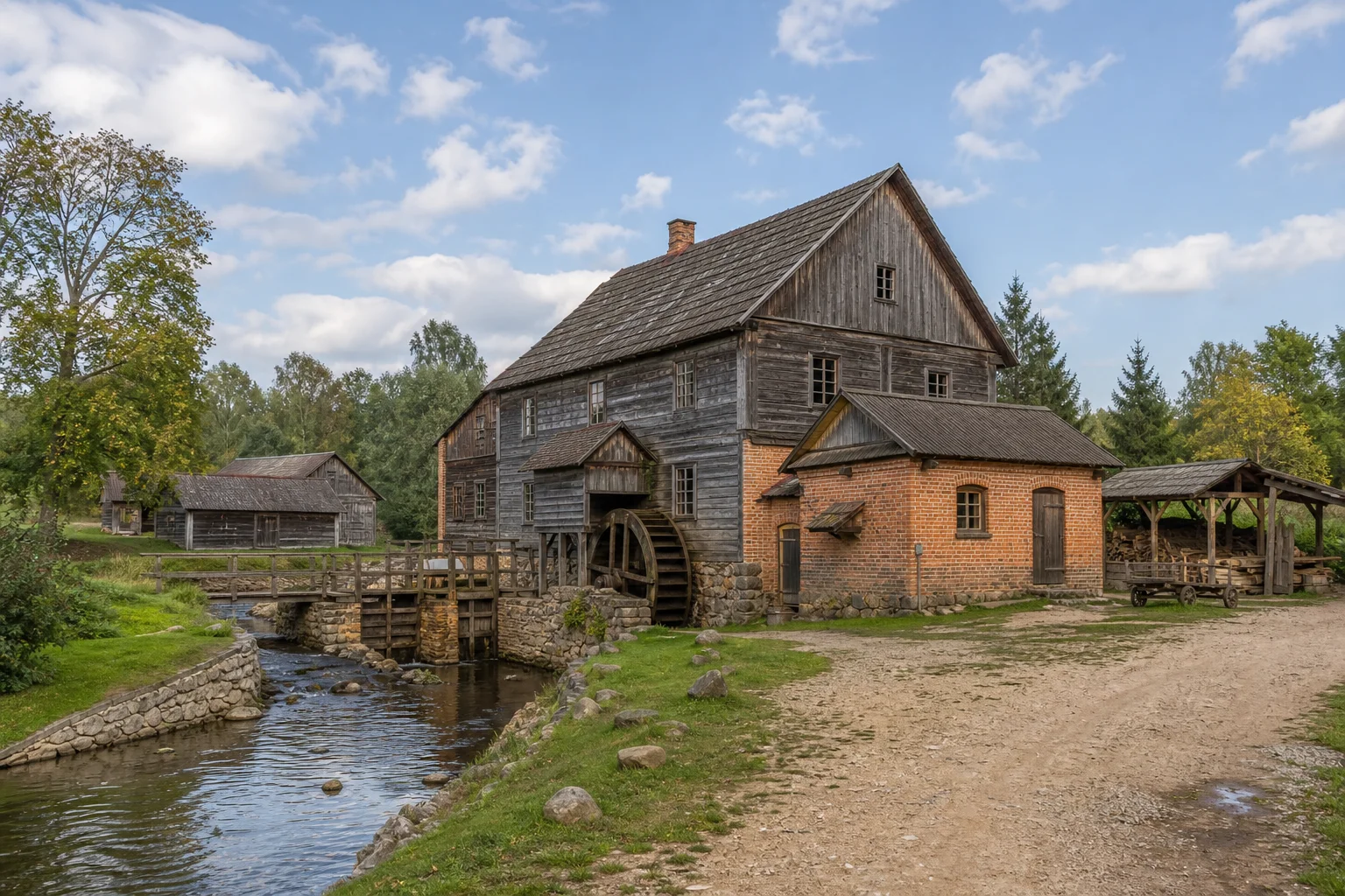 Крутиловичи, водяная мельница (дерев.)