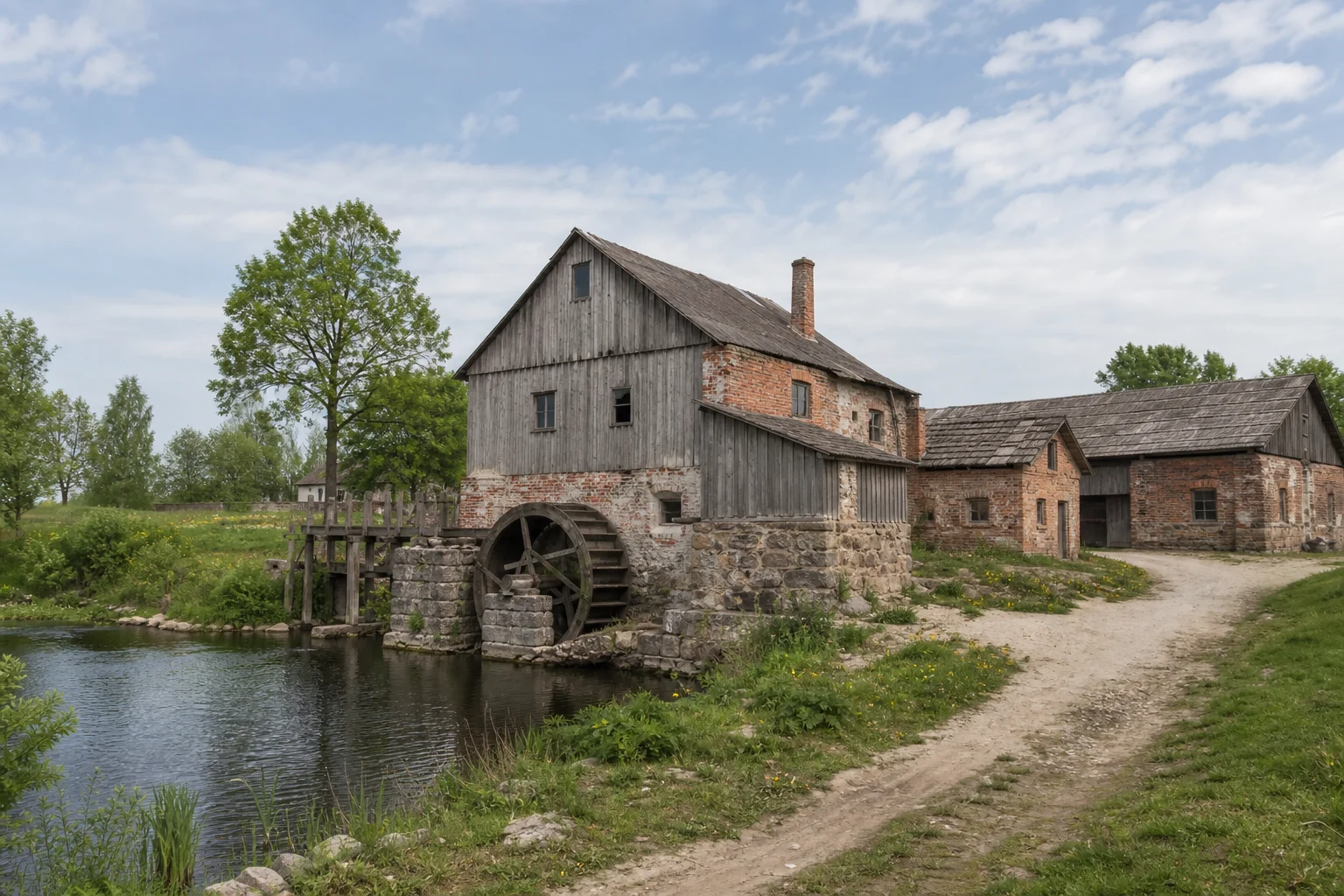 Куриловичи, водяная мельница (руины)