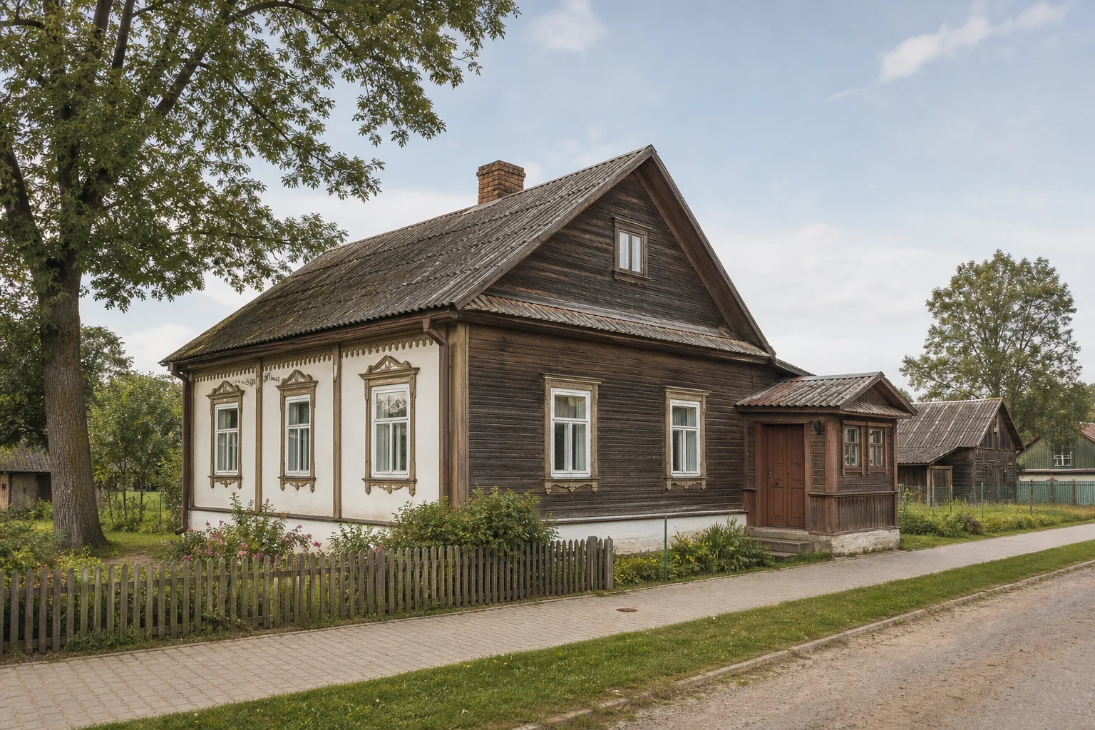 Лешница, дом Алеся Бачило (дерев.)
