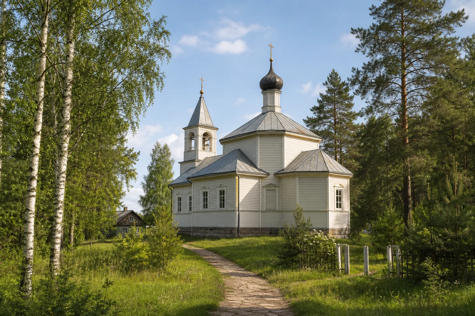 Лесковичи, церковь св. Сергия