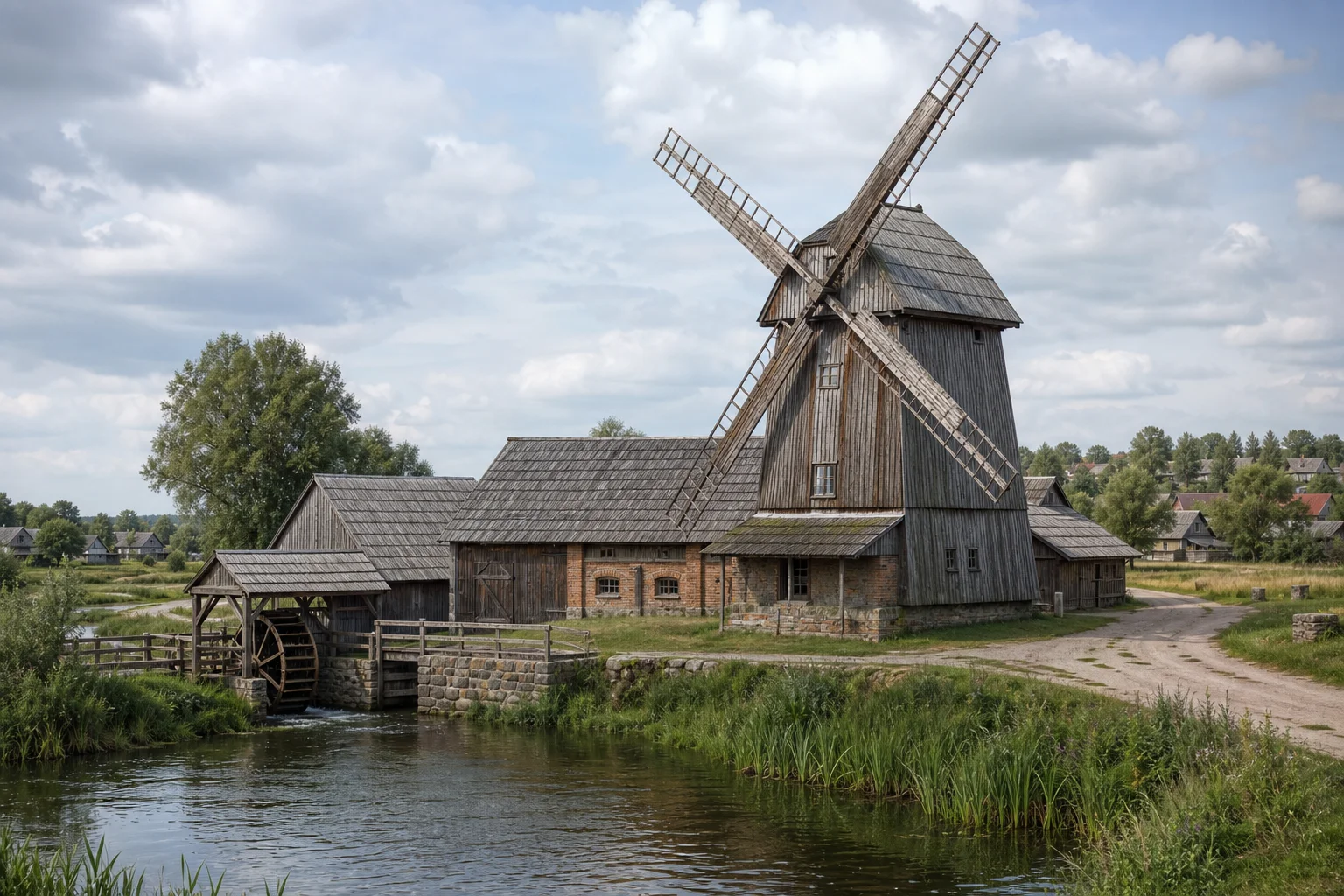 Лесники, ветряная мельница (дерев.)