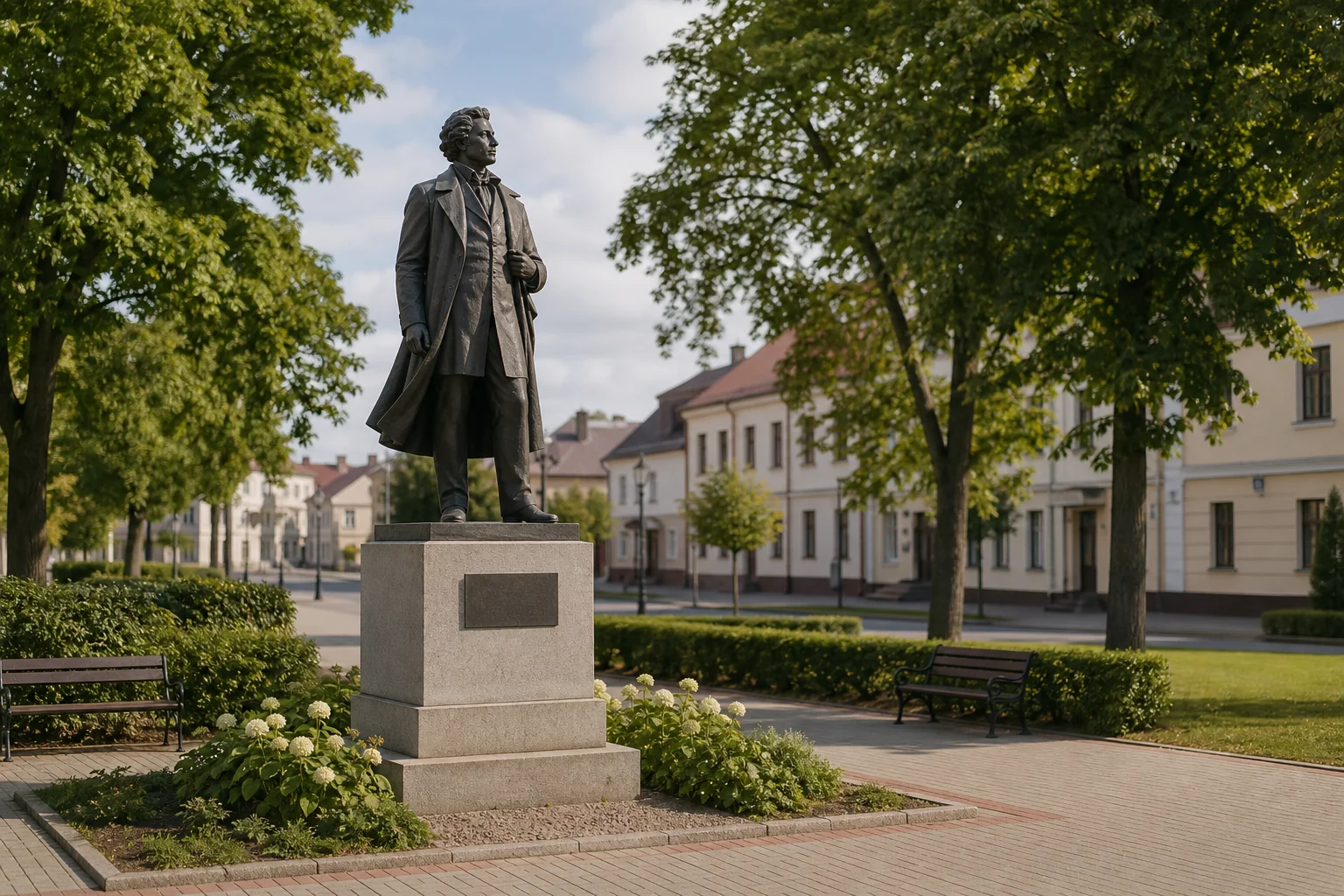 Лида, памятник Адаму Мицкевичу