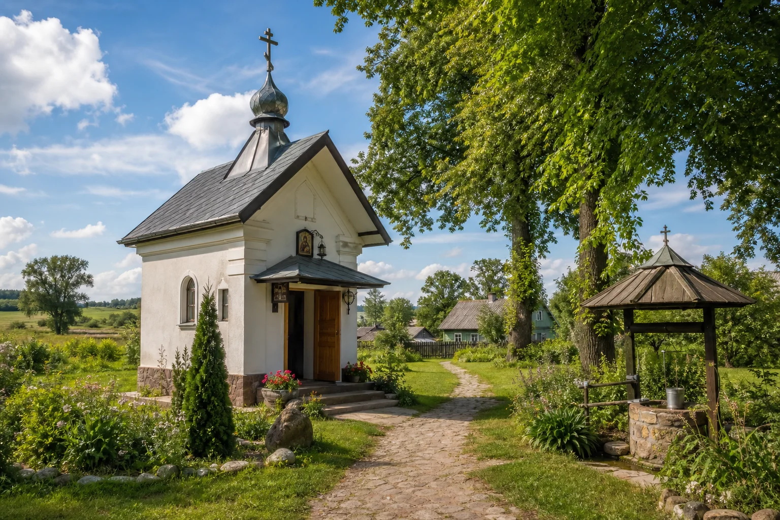 Локачи, часовня придорожная