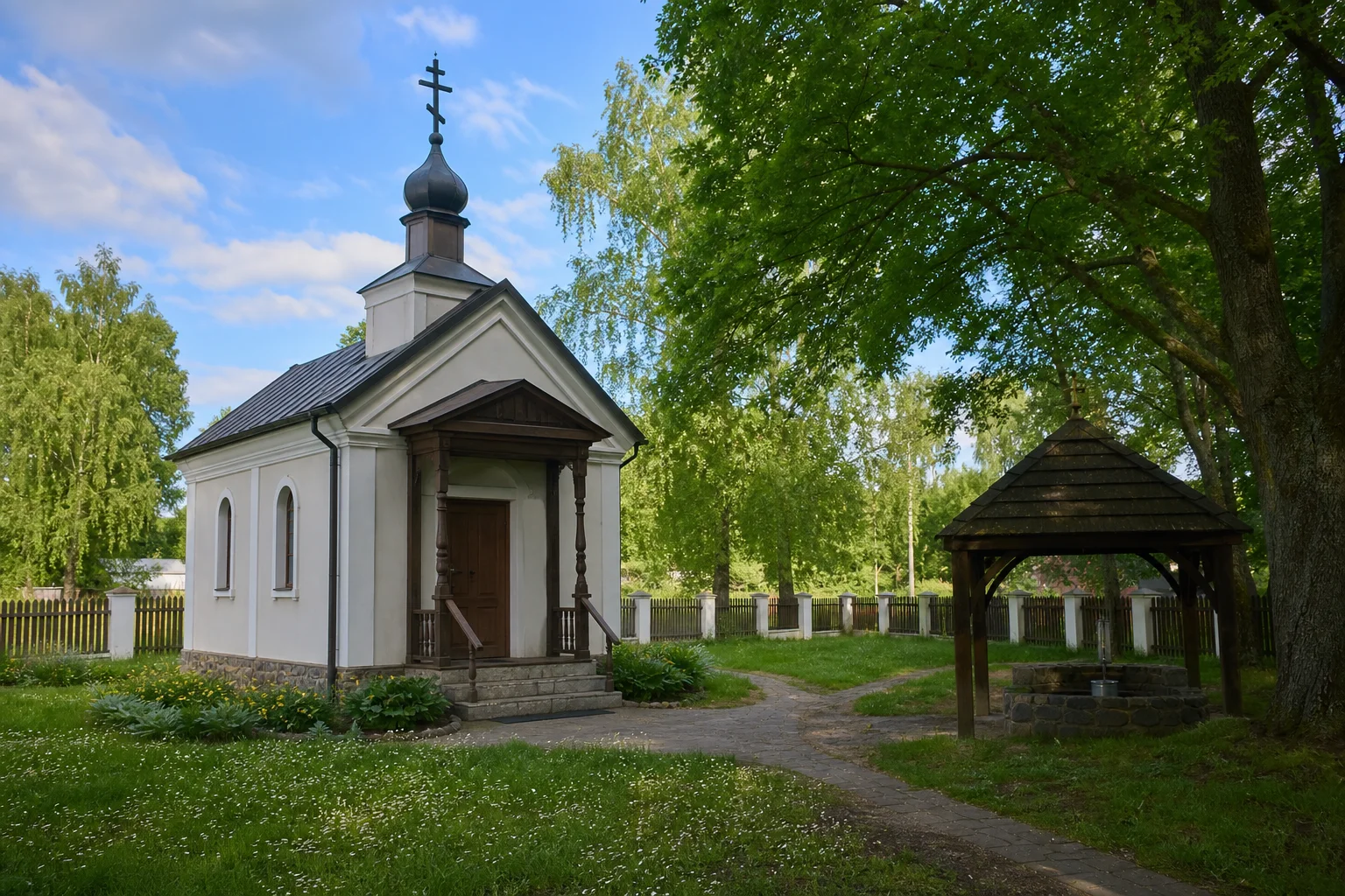 Лошица, усадьба: часовня-усыпальница Прушинских /сохр. частично/