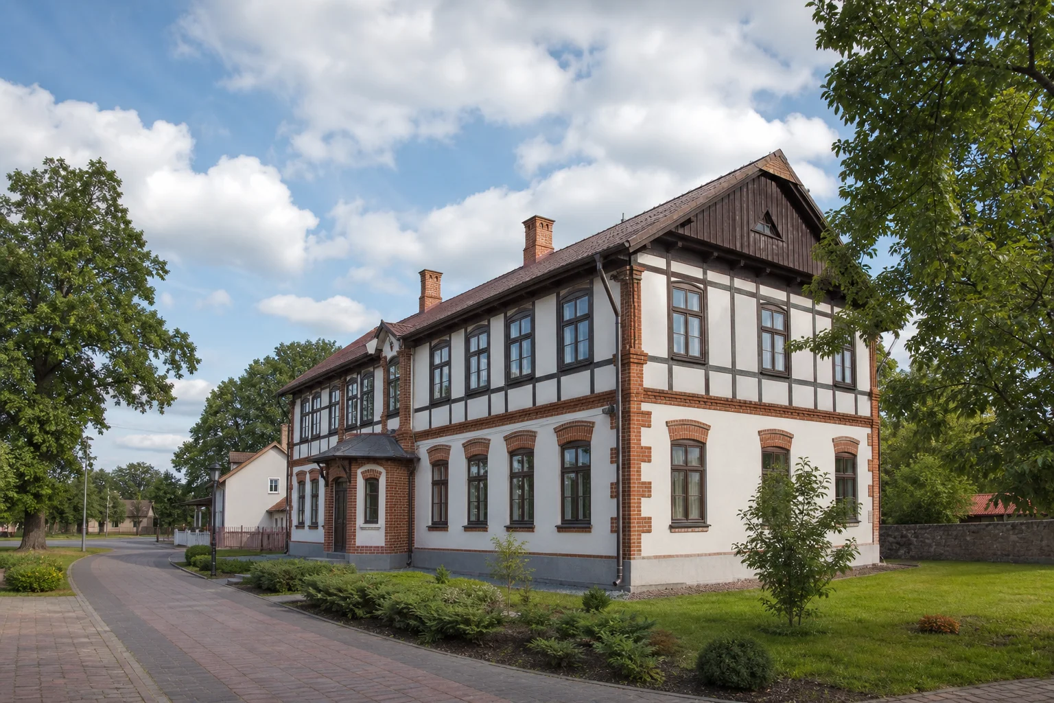 Лыжероллерная трасса в поселке Мир