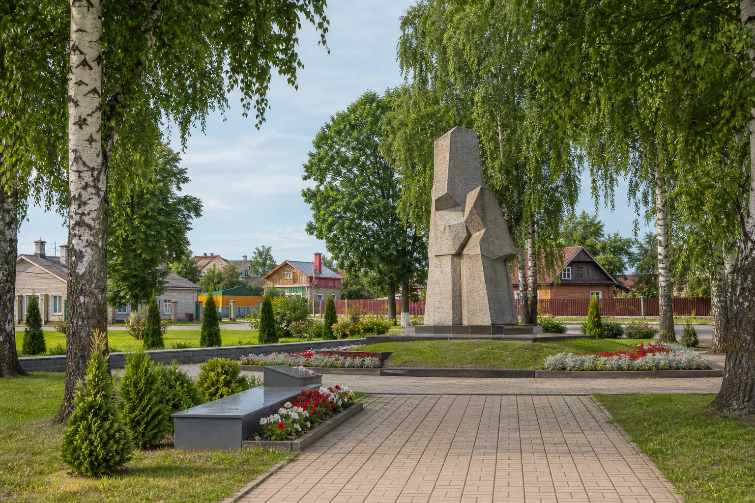 Мемориальный комплекс советским воинам и партизанам, братская могила