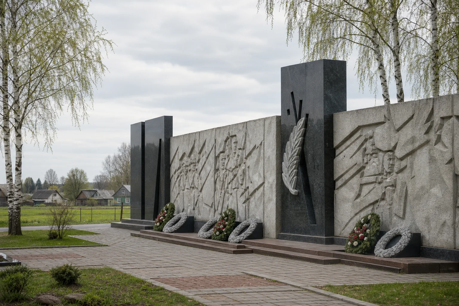 Мемориальный комплекс «Стена памяти» в Янино