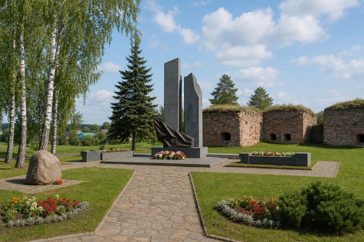 Мемориальный комплекс в деревне Добрая Воля