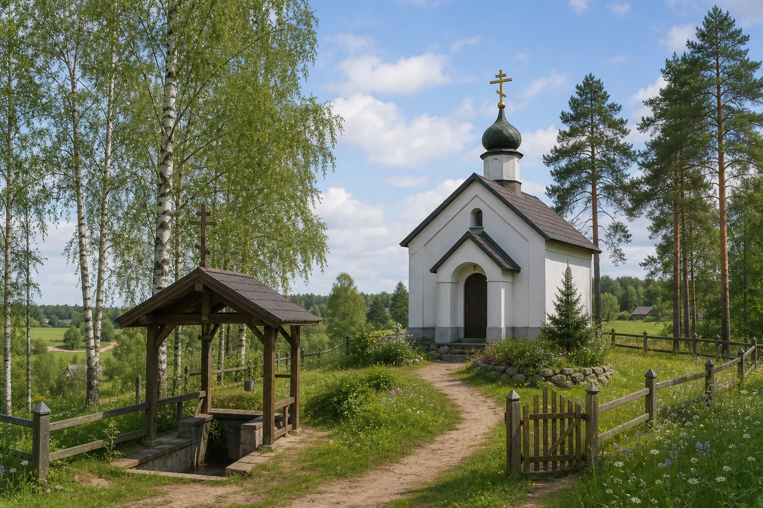 Мерецкие, часовня придорожная