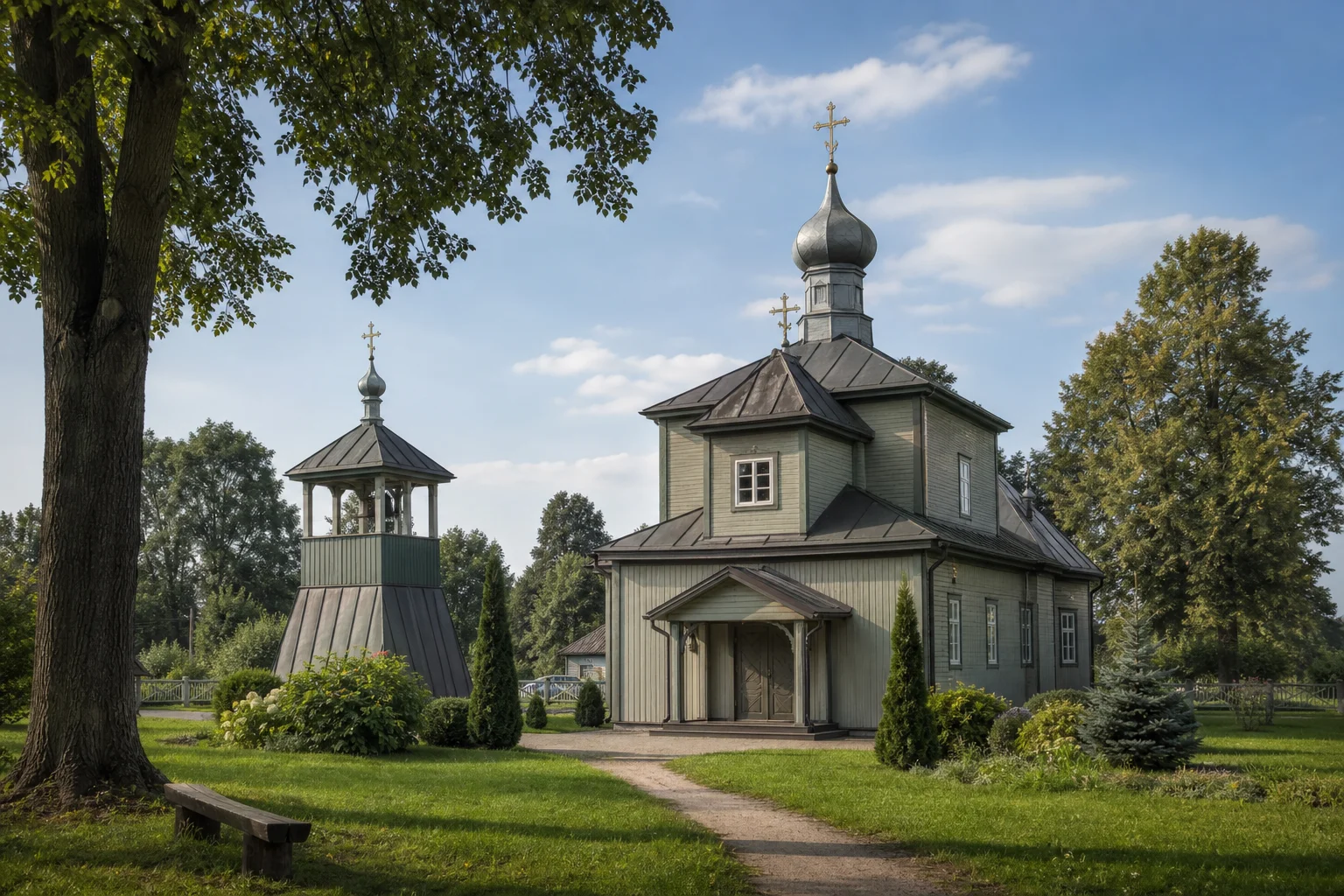 Местковичи, церковь Троицкая (дерев.)