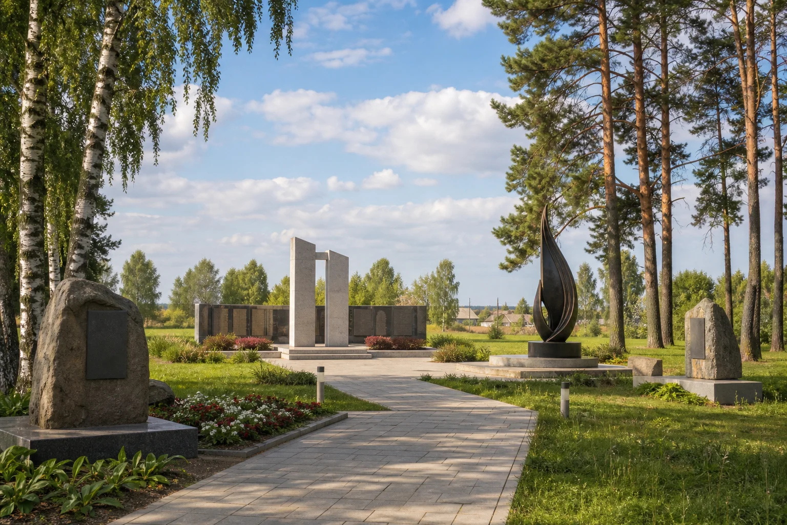 Место стоянки немецкой дивизии в городском поселке Юратишки