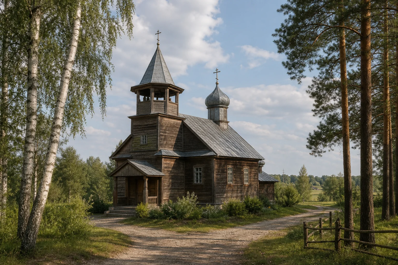 Минковичи, церковь старообрядческая Покровская (дерев.)
