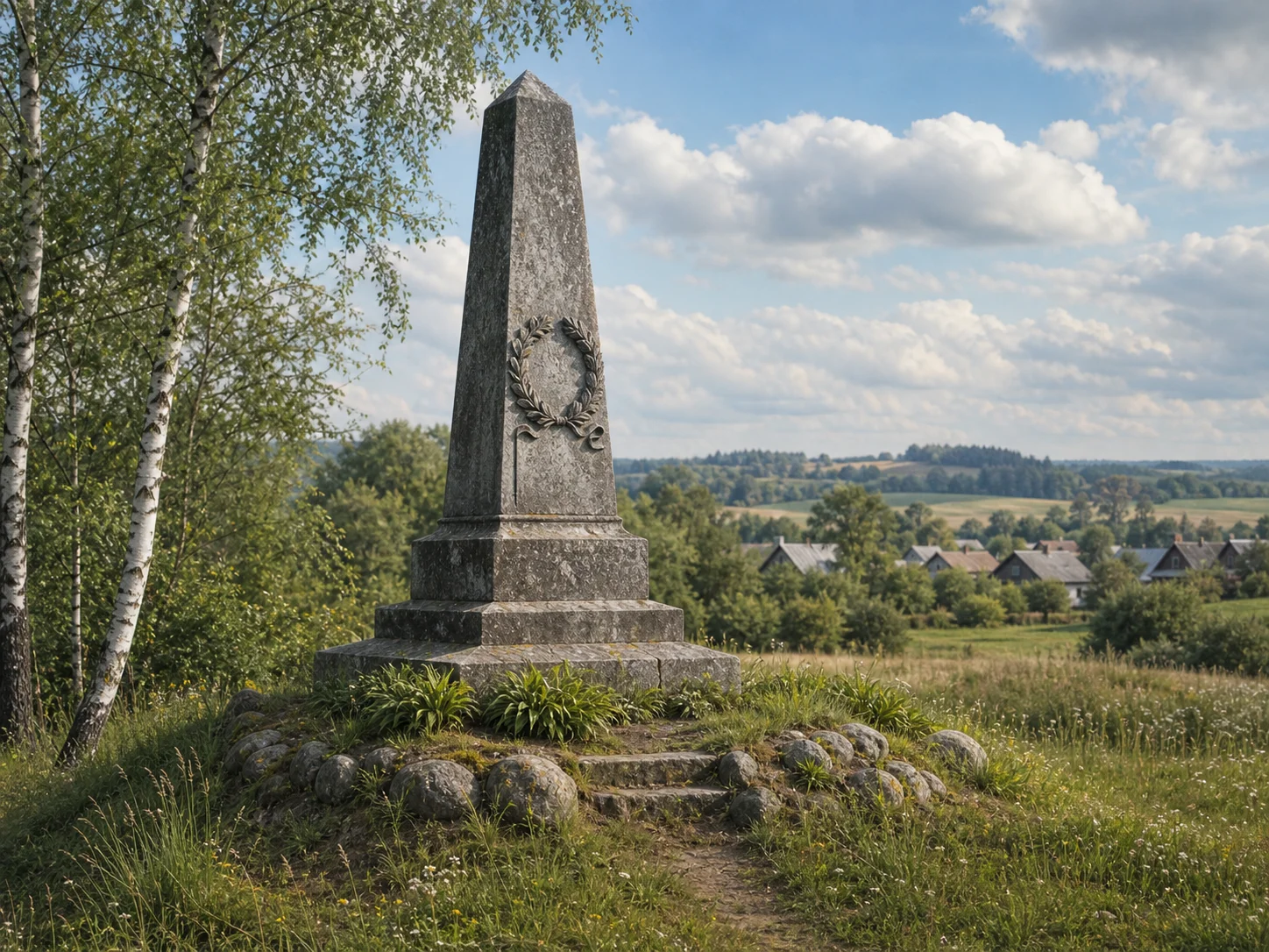 Монумент в память о войне 1812 года в Клястицах