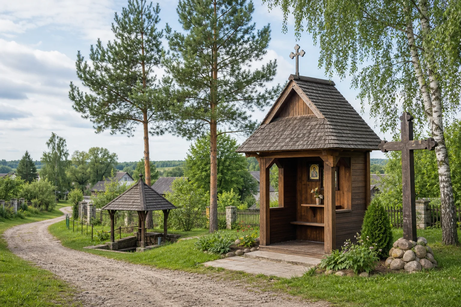 Несутичи, часовня придорожная Святого Креста