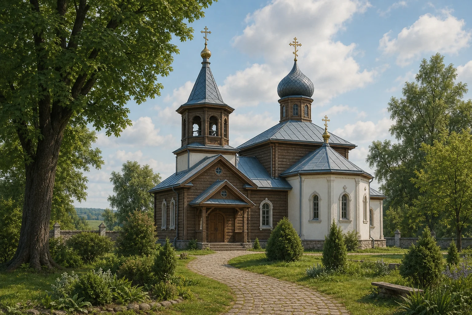 Новолукомль, церковь Воскресенская (дерев.)