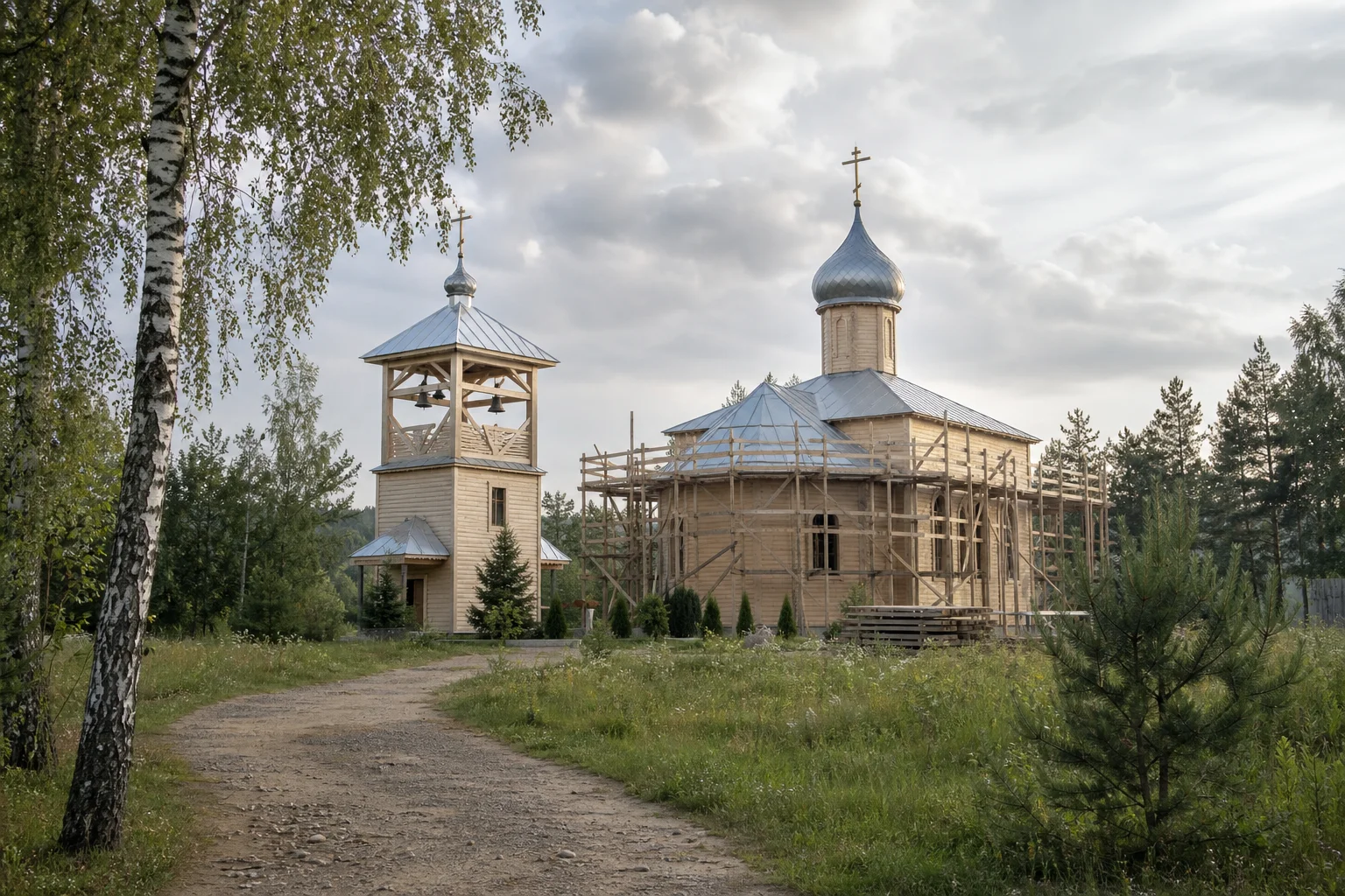 Новоспасск, церковь Крестовоздвиженская /строится/