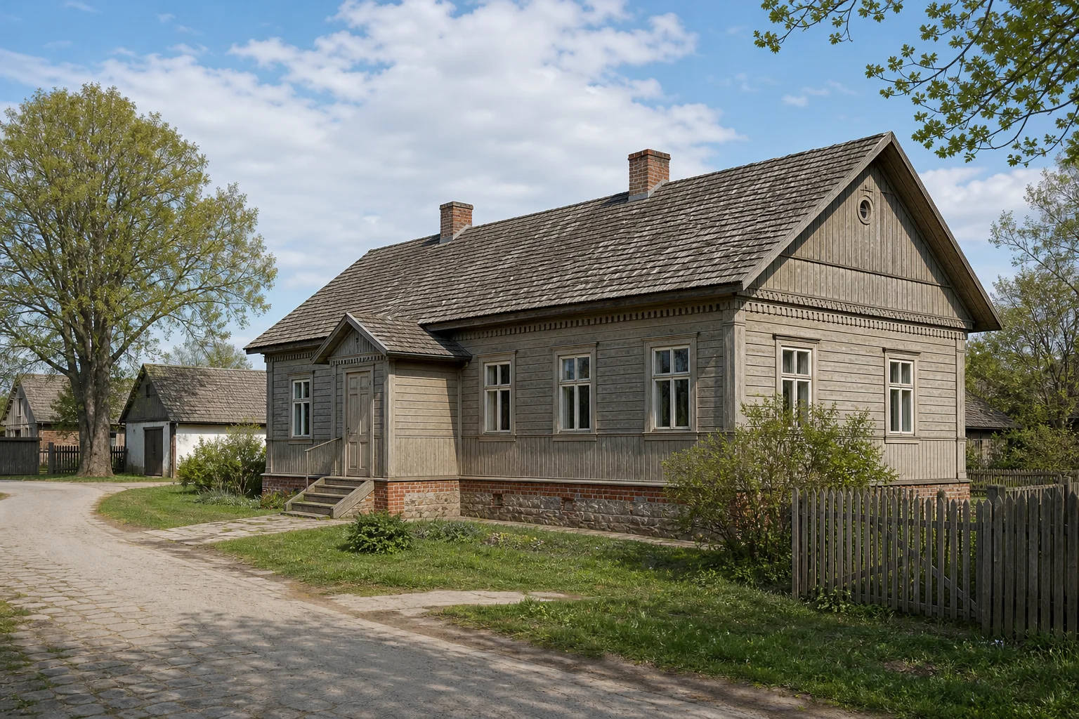 Ойцово, усадьба: дом для рабочих (дерев.)