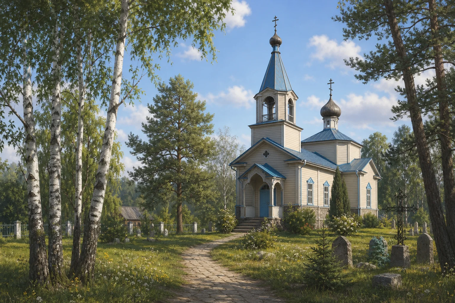 Орепичи, церковь Покровская (дерев.)