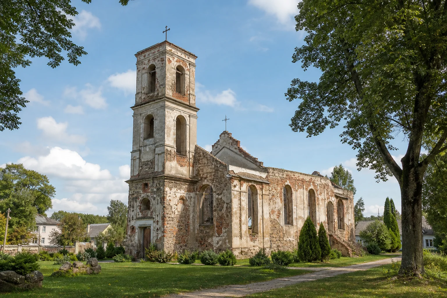 Ошмяны, костел францисканцев (руины)