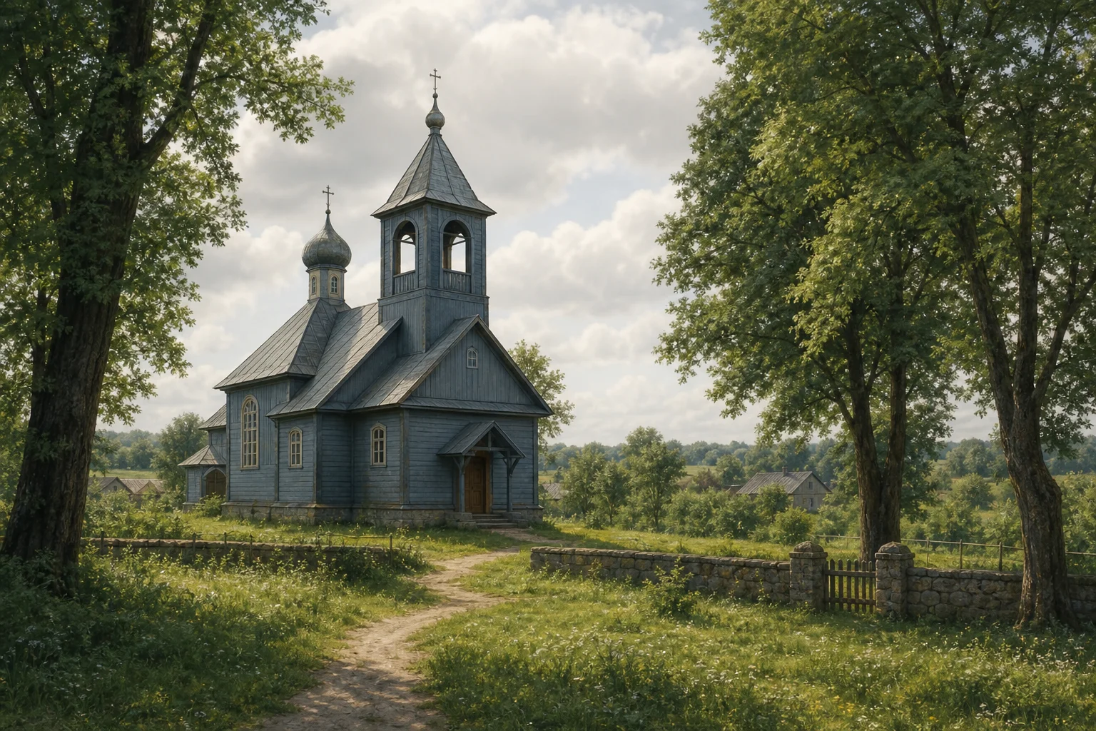 Острово, церковь св. Михаила Архангела (дерев.)
