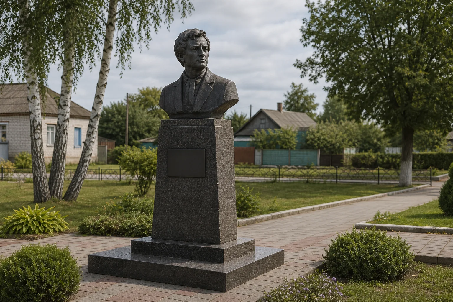Памятник Андрею Макаёнку в Журавичах