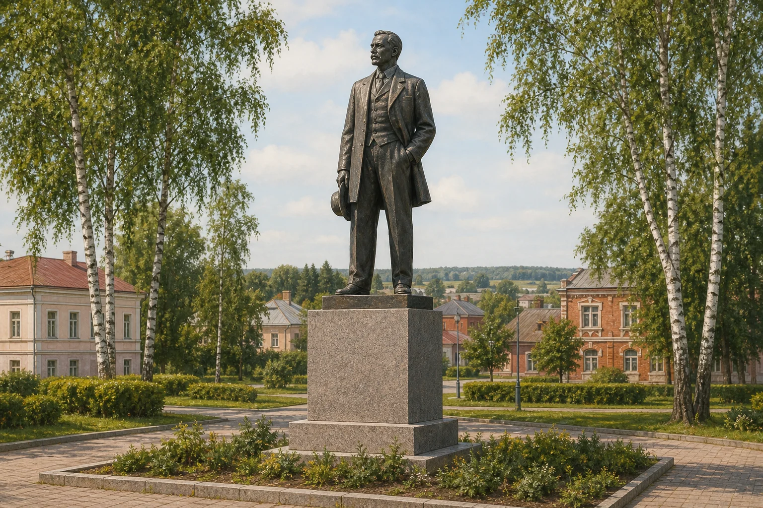 Памятник Ф.А. Крыловичу в Осиповичах