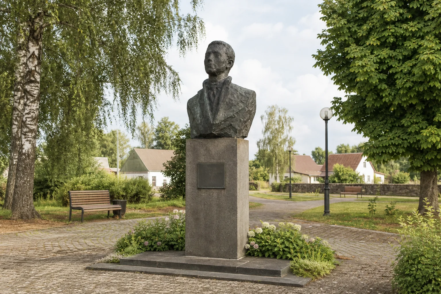 Памятник Ф. Дзержинскому в Ивенце